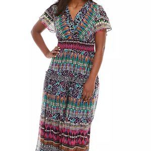 Chris McLaughlin V-neck Maxi Dress